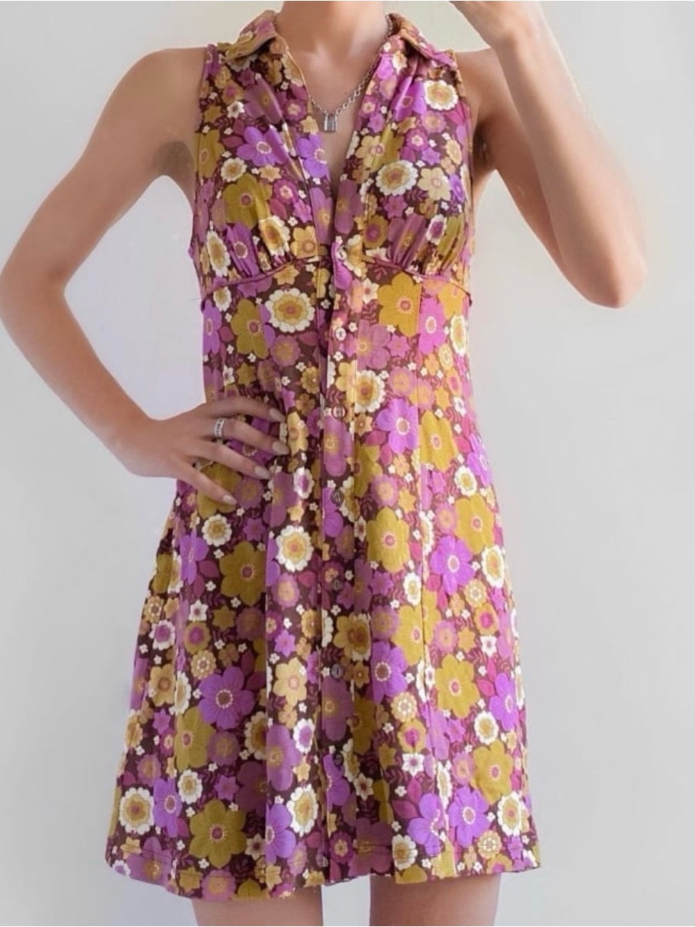 Urban outfitters retro floral mini dress